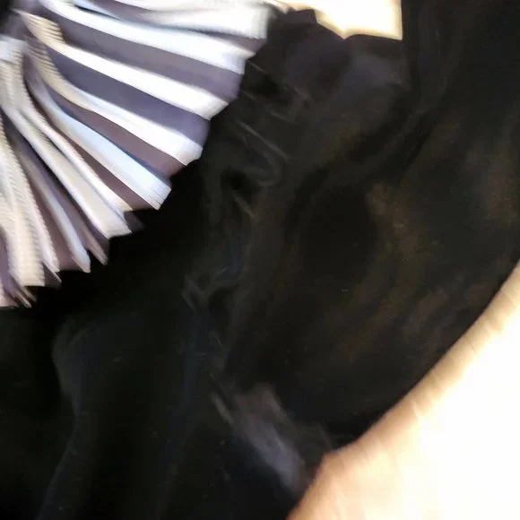 RARE Vintage Valentino Black Velvet Midi Dress, Italian size 44 - Picture 14 of 15